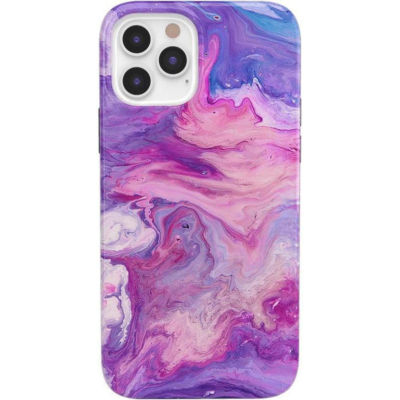 Tie Dying Over You | Purple Marble iPhone Case iPhone Case get.casely Classic iPhone 12 Pro