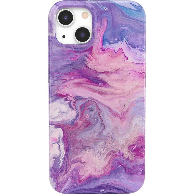 Tie Dying Over You | Purple Marble iPhone Case iPhone Case get.casely Classic + MagSafe® iPhone 13