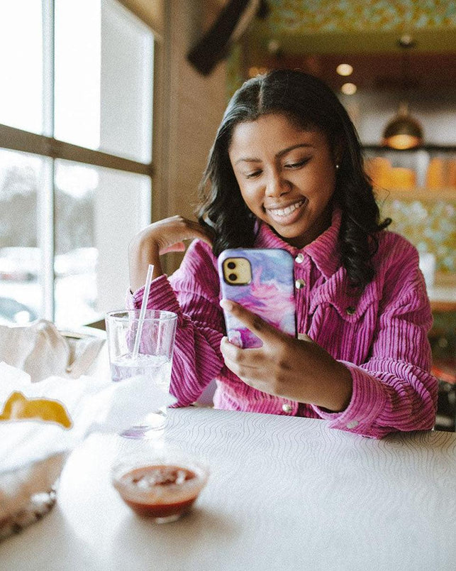 Tie Dying Over You | Purple Marble iPhone Case iPhone Case get.casely