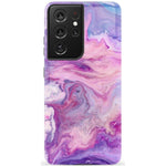 Tie Dying Over You | Purple Marble Samsung Case
