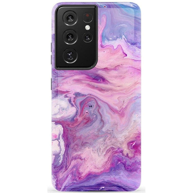 Tie Dying Over You | Purple Marble Samsung Case