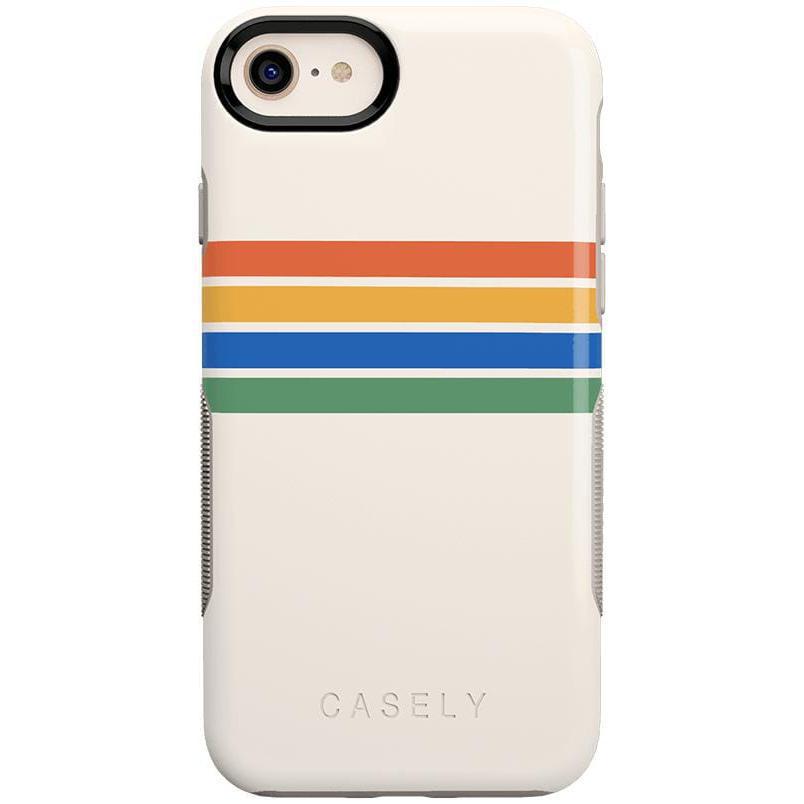 Totally Groovy | Rainbow Stripes Color Block Case iPhone Case get.casely Bold iPhone 6/7/8