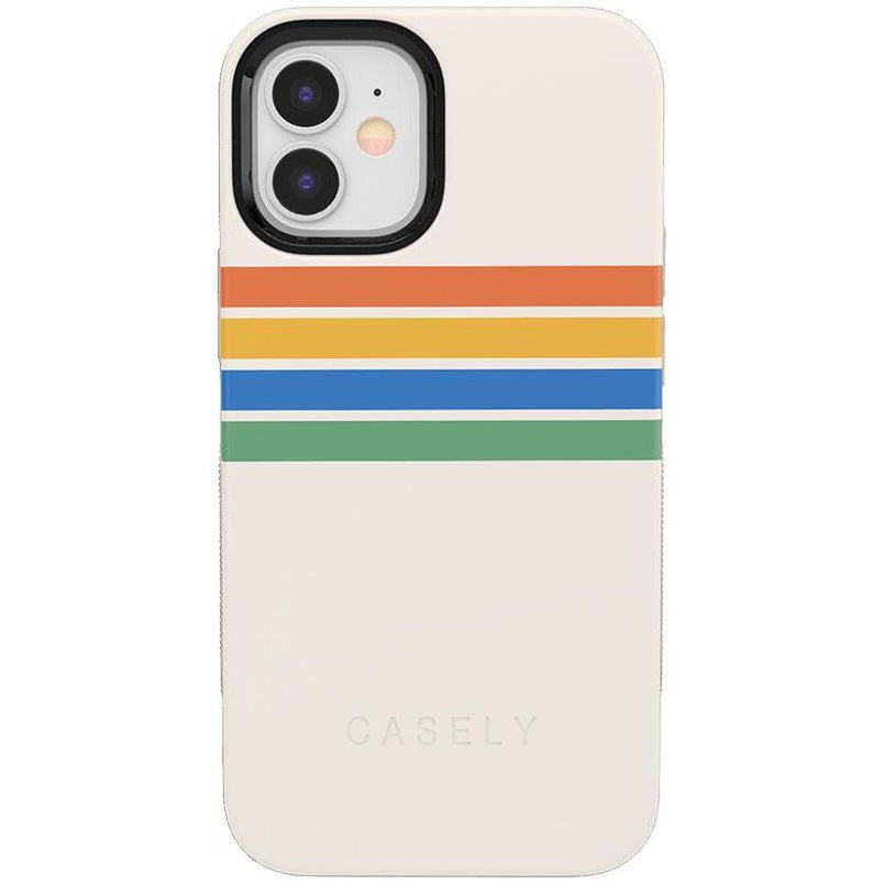 Totally Groovy | Rainbow Stripes Color Block Case iPhone Case get.casely Bold iPhone 12 Mini