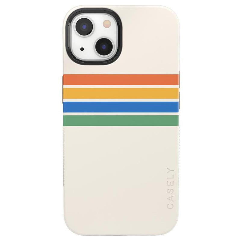 Totally Groovy | Rainbow Stripes Color Block Case iPhone Case get.casely Bold + MagSafe® iPhone 13