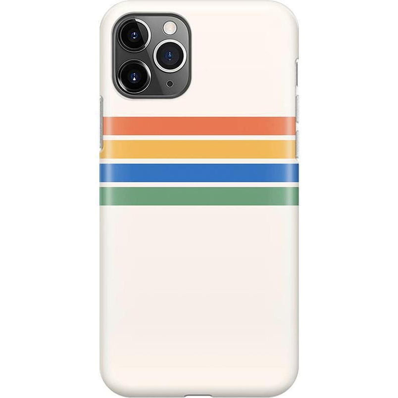 Totally Groovy | Rainbow Stripes Color Block Case iPhone Case get.casely Classic iPhone 11 Pro