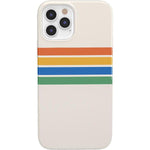 Totally Groovy | Rainbow Stripes Color Block Case iPhone Case get.casely Classic iPhone 12 Pro