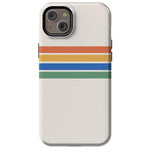 Totally Groovy | Rainbow Stripes Color Block Case iPhone Case get.casely Essential + MagSafe® iPhone 14 Plus