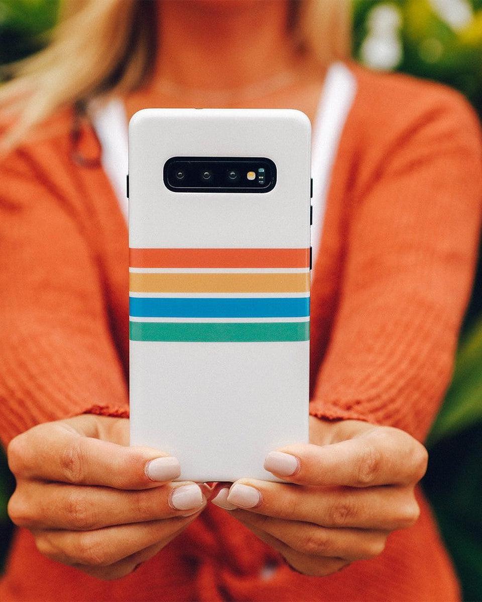 Totally Groovy Rainbow Stripes Color Block Samsung Case - Thumbnail 3