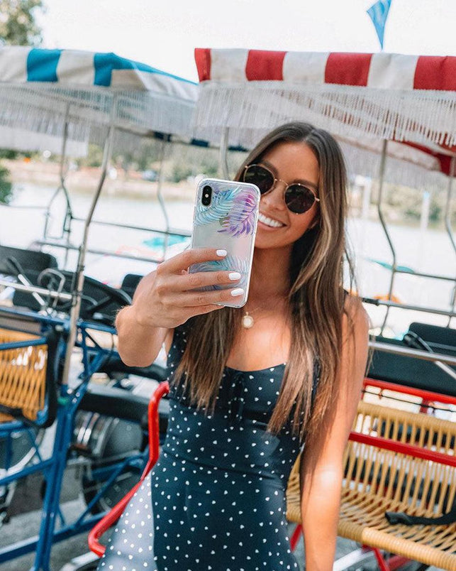 Tropical Blues | Palm Leaves Floral case iPhone Case get.casely 