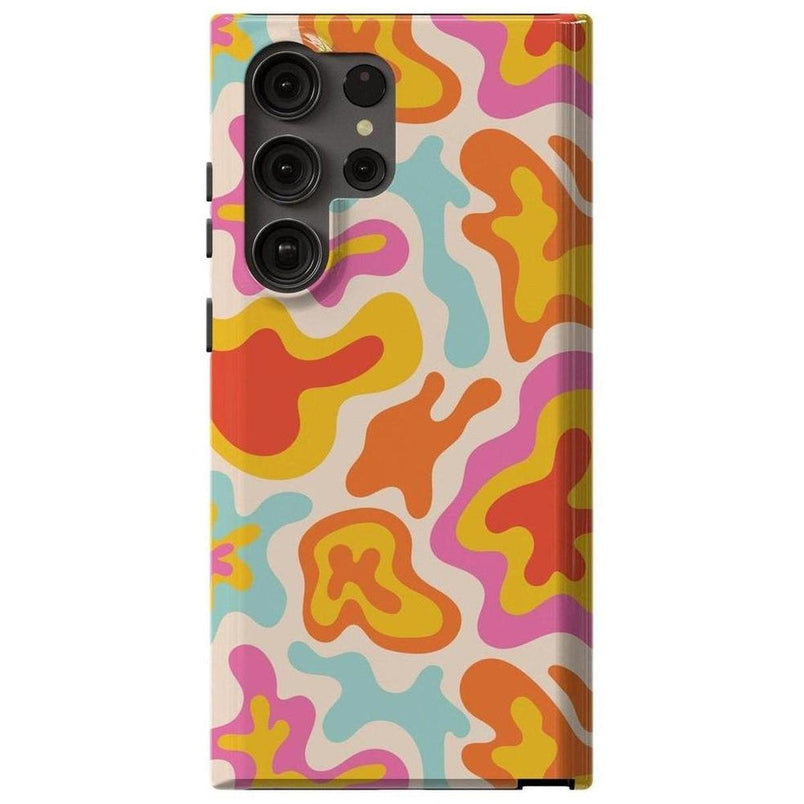 Tropical Color Splash | Abstract Retro Samsung Case Samsung Case Casetry