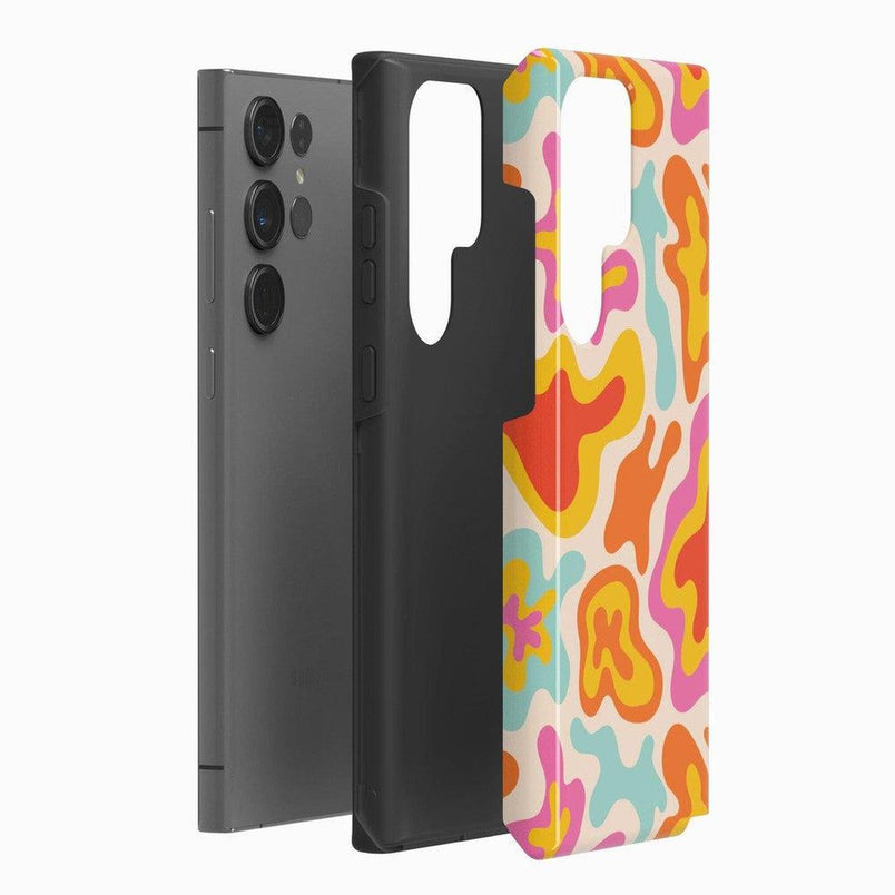 Tropical Color Splash | Abstract Retro Samsung Case Samsung Case Casetry