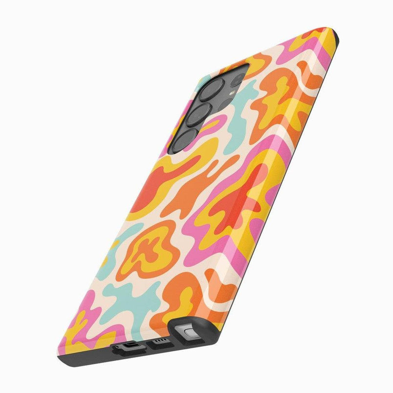 Tropical Color Splash | Abstract Retro Samsung Case Samsung Case Casetry