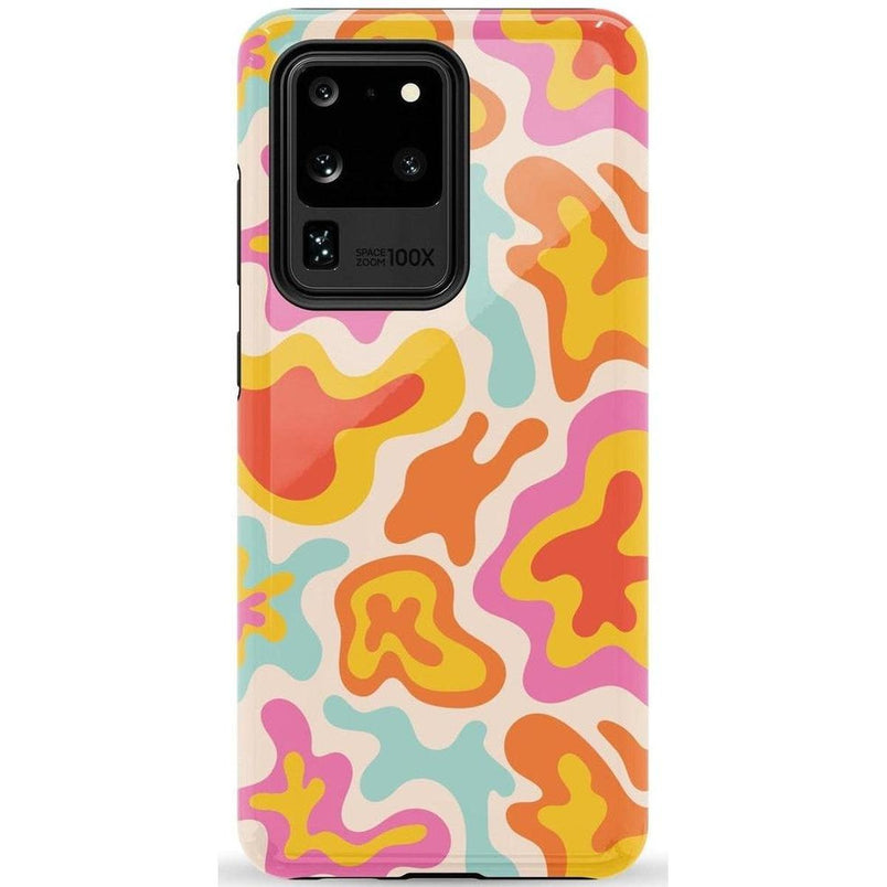 Tropical Color Splash | Abstract Retro Samsung Case