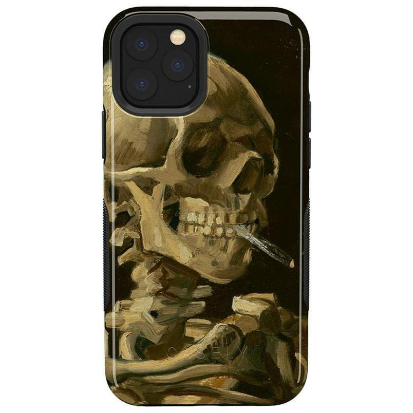 Van Gogh | Skull of a Skeleton with Burning Cigarette Phone Case iPhone Case Van Gogh Museum Bold iPhone 11 Pro Max
