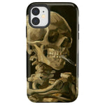 Van Gogh | Skull of a Skeleton with Burning Cigarette Phone Case iPhone Case Van Gogh Museum Bold iPhone 11