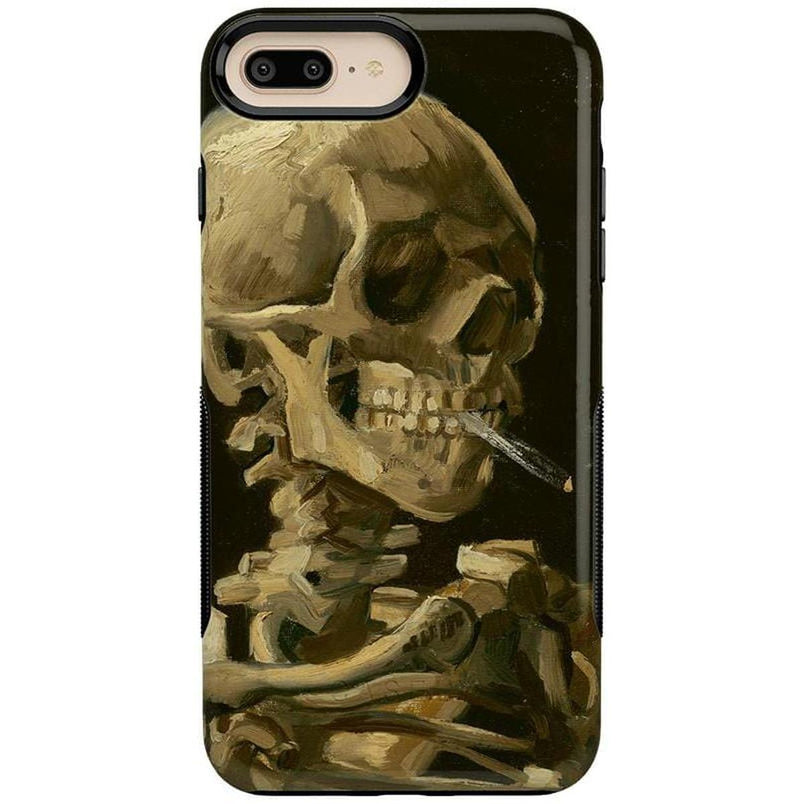 Van Gogh | Skull of a Skeleton with Burning Cigarette Phone Case iPhone Case Van Gogh Museum Bold iPhone 6/7/8 Plus