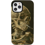 Van Gogh | Skull of a Skeleton with Burning Cigarette Phone Case iPhone Case Van Gogh Museum Bold + MagSafe® iPhone 12 Pro Max
