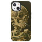 Van Gogh | Skull of a Skeleton with Burning Cigarette Phone Case iPhone Case Van Gogh Museum Bold + MagSafe® iPhone 13