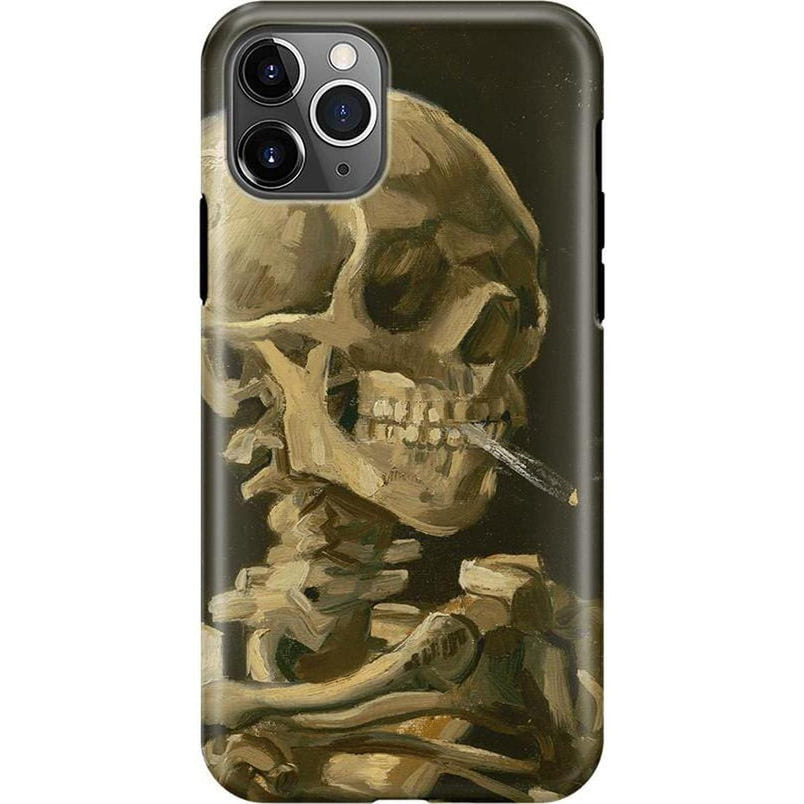 Van Gogh | Skull of a Skeleton with Burning Cigarette Phone Case iPhone Case Van Gogh Museum Classic iPhone 11 Pro Max