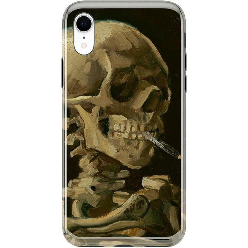Van Gogh | Skull of a Skeleton with Burning Cigarette Phone Case iPhone Case Van Gogh Museum Classic iPhone XR