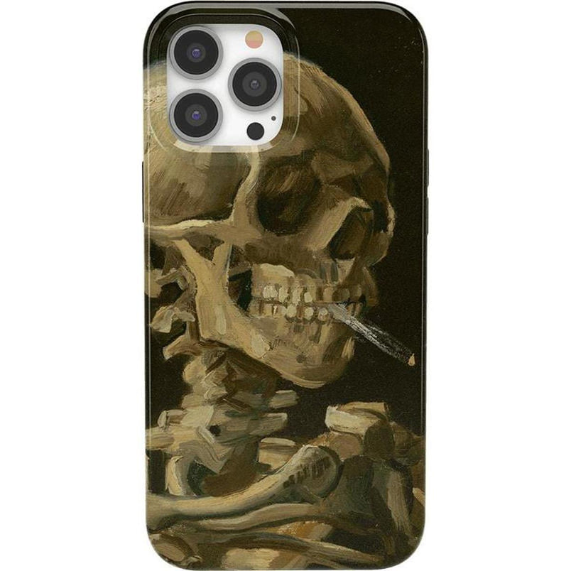 Van Gogh | Skull of a Skeleton with Burning Cigarette Phone Case iPhone Case Van Gogh Museum Classic + MagSafe® iPhone 13 Pro Max