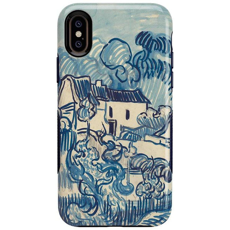 Van Gogh | Landscape With Houses Phone Case iPhone Case Van Gogh Museum Bold iPhone XS Max