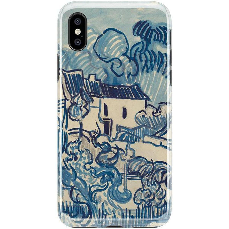 Van Gogh | Landscape With Houses Phone Case iPhone Case Van Gogh Museum Classic iPhone XS Max