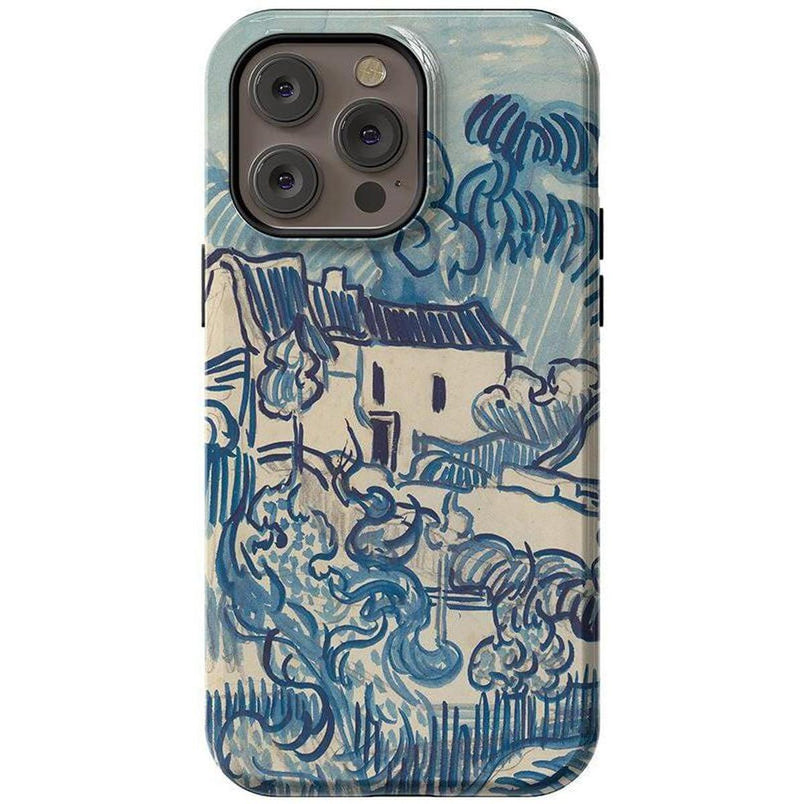 Van Gogh | Landscape With Houses Phone Case iPhone Case Van Gogh Museum Essential + MagSafe® iPhone 14 Pro Max