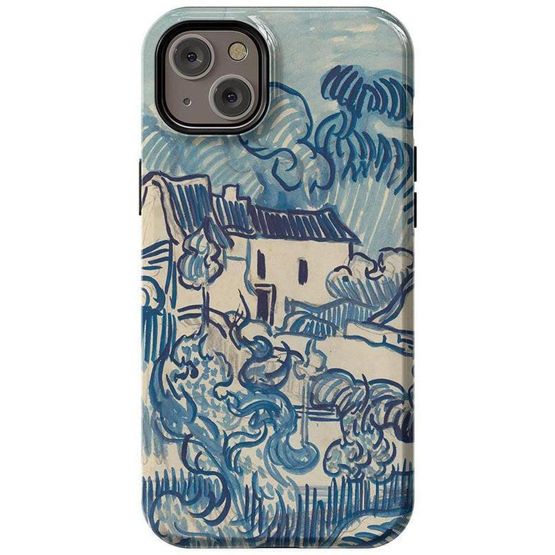 Van Gogh | Landscape With Houses Phone Case iPhone Case Van Gogh Museum Essential + MagSafe® iPhone 14 Plus