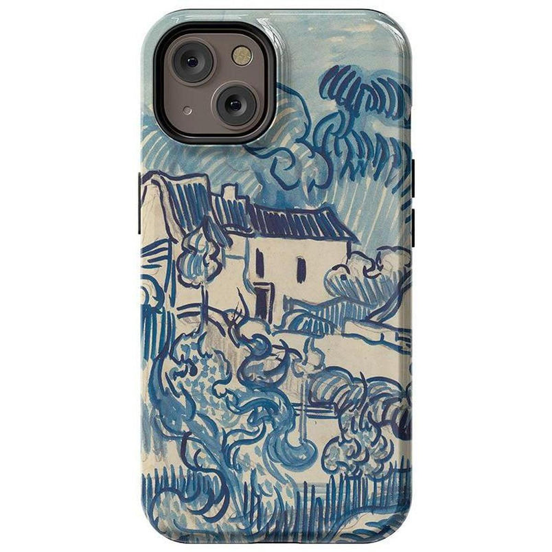 Van Gogh | Landscape With Houses Phone Case iPhone Case Van Gogh Museum Essential + MagSafe® iPhone 14