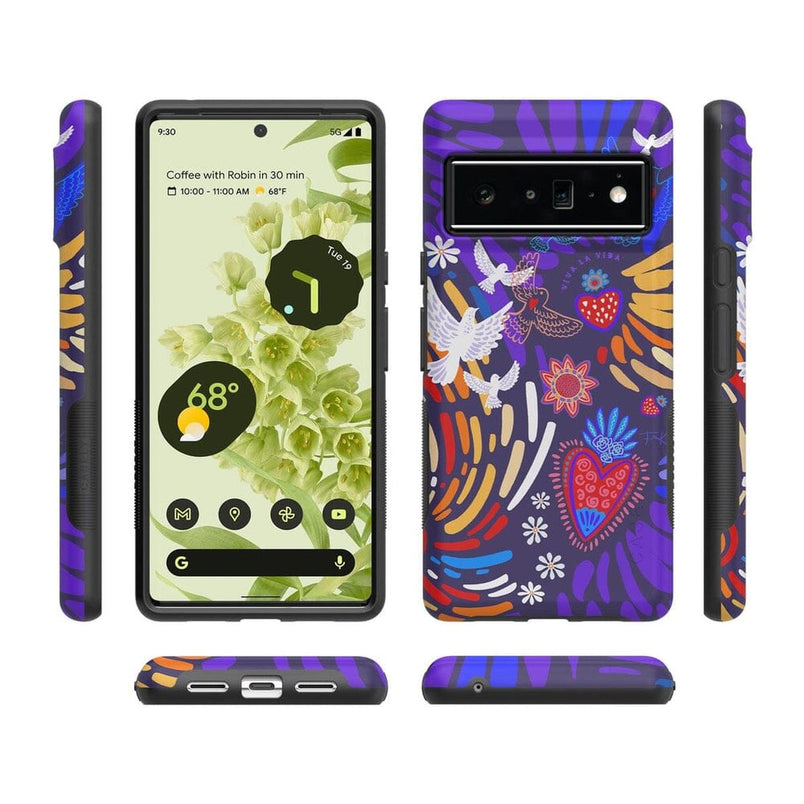 Viva La Vida | Frida Kahlo Collage Floral Google Pixel Case Google Pixel Case get.casely 