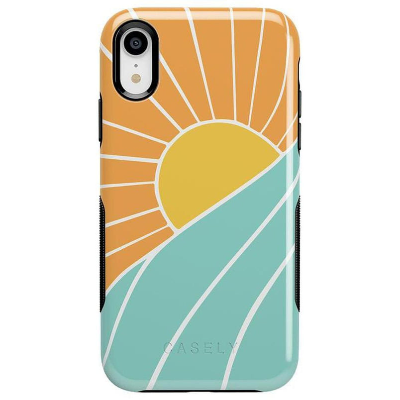 Waves & Rays | Sunshine Case iPhone Case get.casely Bold iPhone XR
