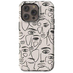 We're All Human | Minimal Face Art Case iPhone Case get.casely Essential + MagSafe® iPhone 14 Pro Max 