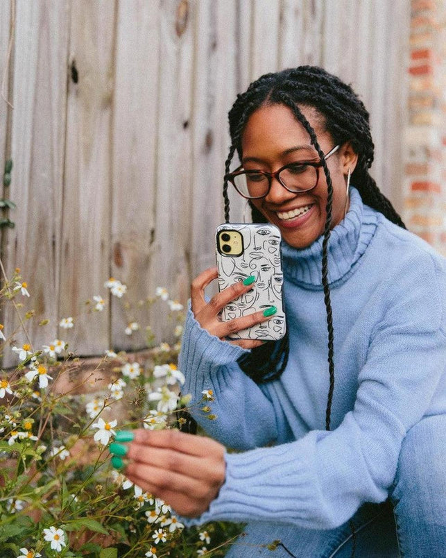 We're All Human | Minimal Face Art Case iPhone Case get.casely