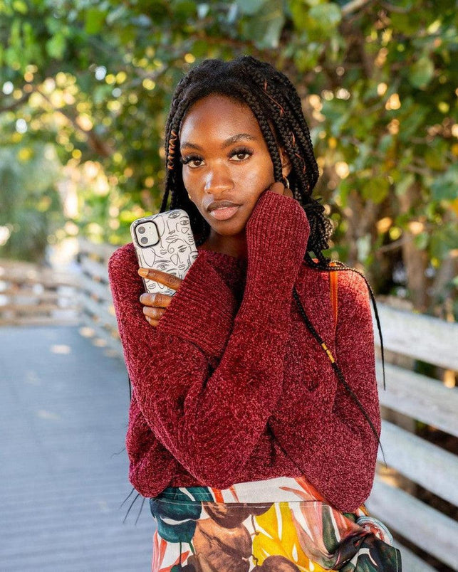 We're All Human | Minimal Face Art Case iPhone Case get.casely