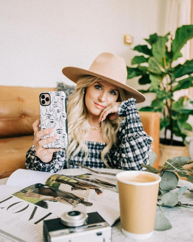 We're All Human | Minimal Face Art Case iPhone Case get.casely