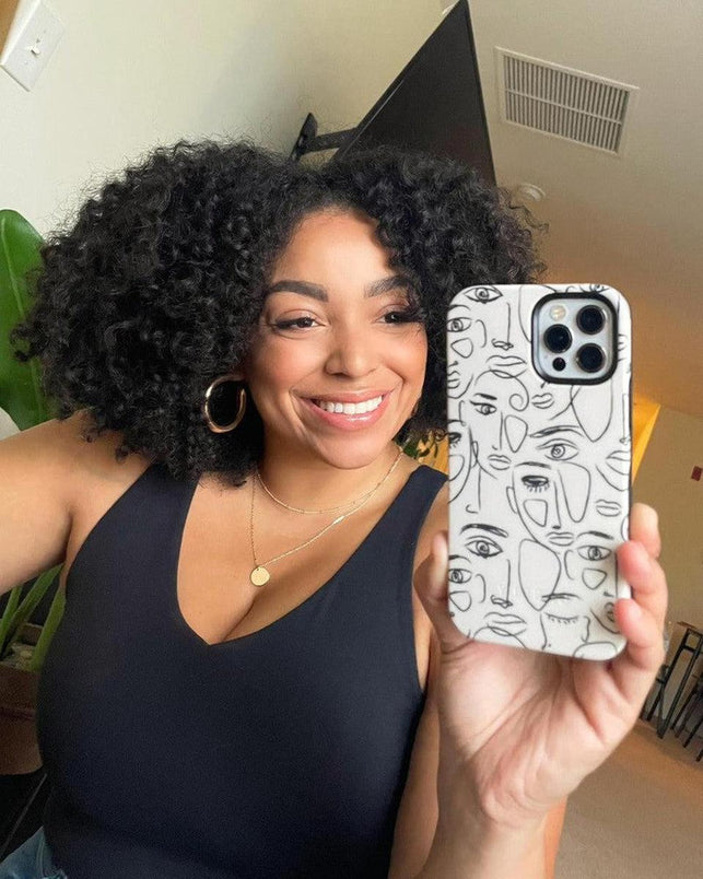 We're All Human | Minimal Face Art Case iPhone Case get.casely