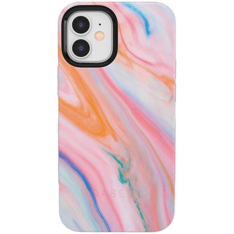 You're a Gem | Rainbow Marble Swirl Case iPhone Case get.casely Bold iPhone 12 Mini 