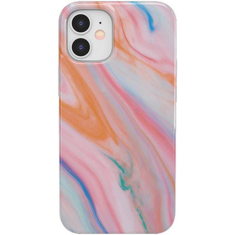 You're a Gem | Rainbow Marble Swirl Case iPhone Case get.casely Classic iPhone 12 Mini 