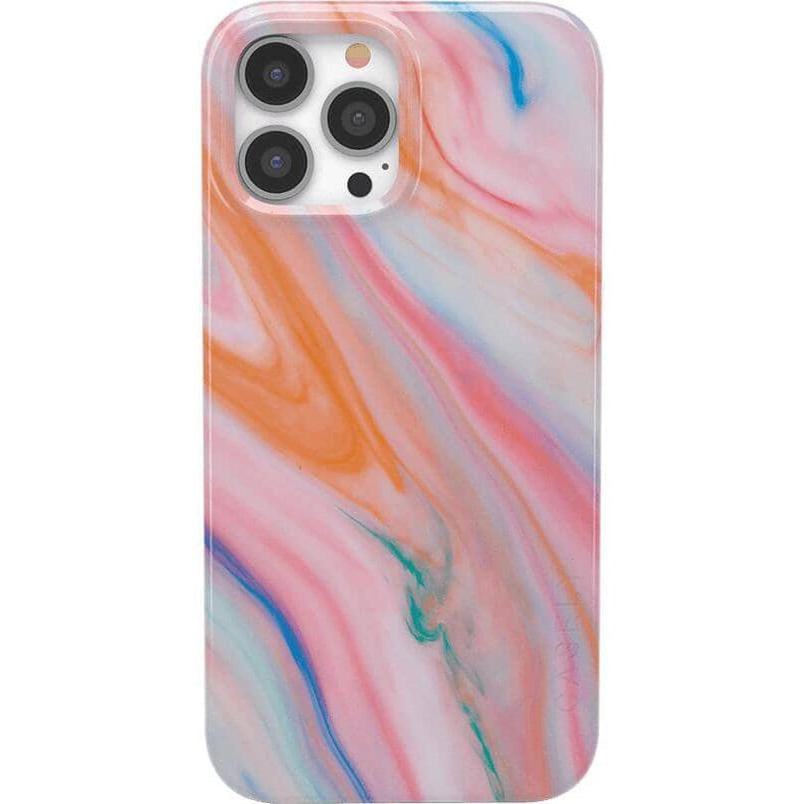 You're a Gem | Rainbow Marble Swirl Case iPhone Case get.casely Classic + MagSafe® iPhone 13 Pro 