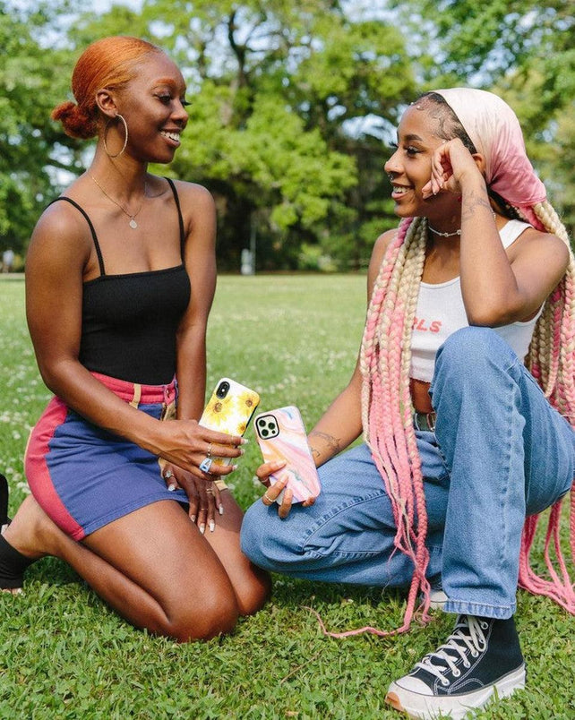 You're a Gem | Rainbow Marble Swirl Case iPhone Case get.casely 